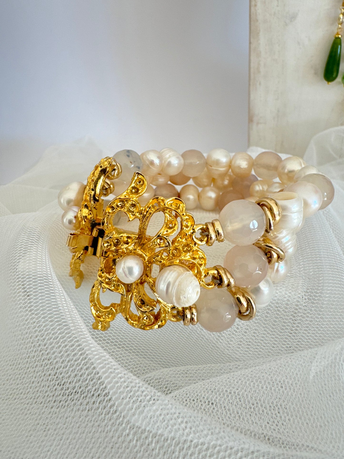 Bracciale Perle e Quarzo