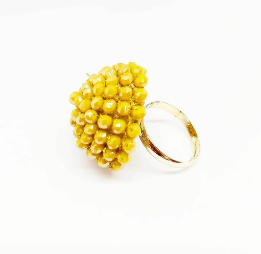 Anello Sfera Senape