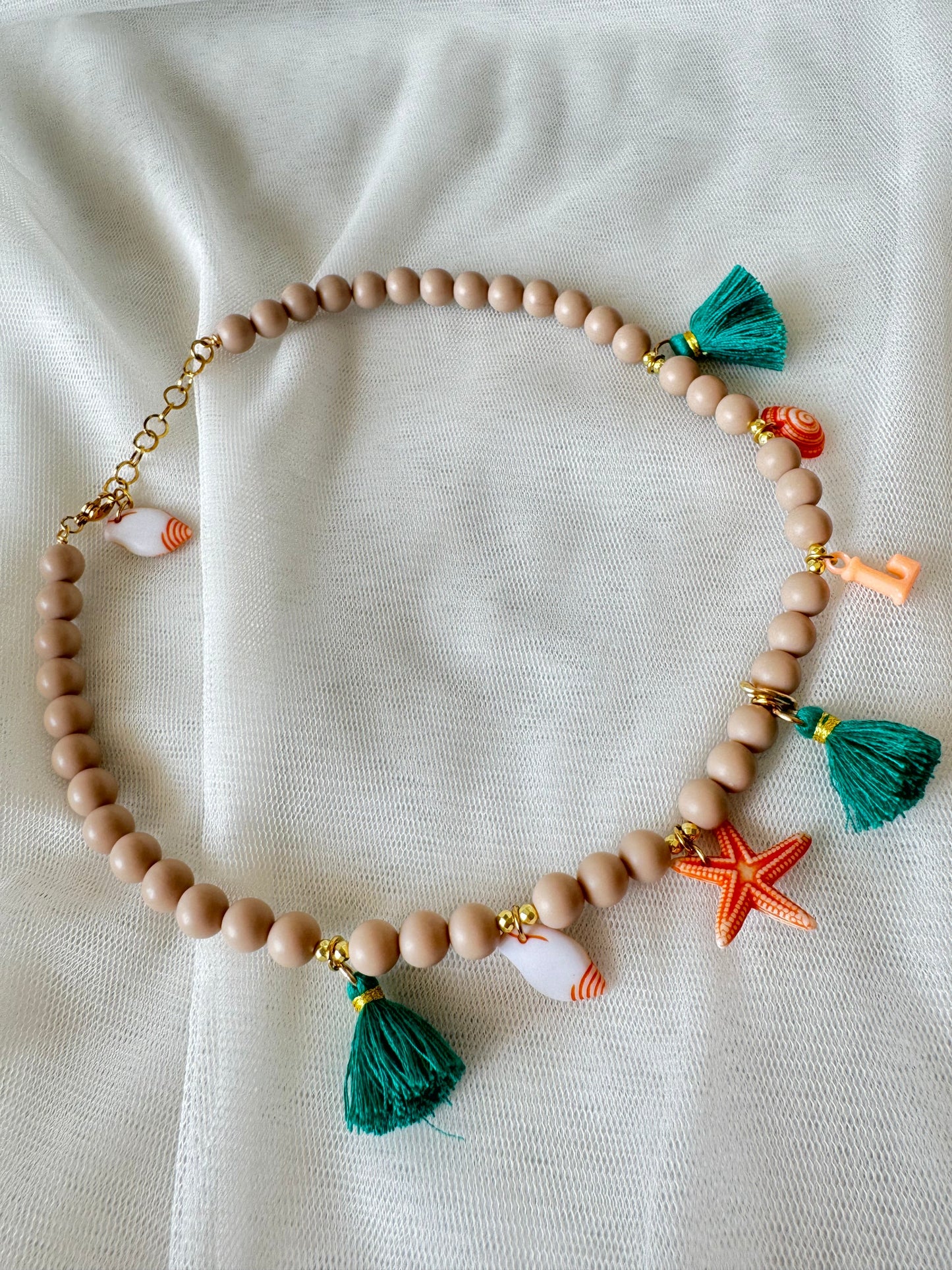 Collana Beage e charm