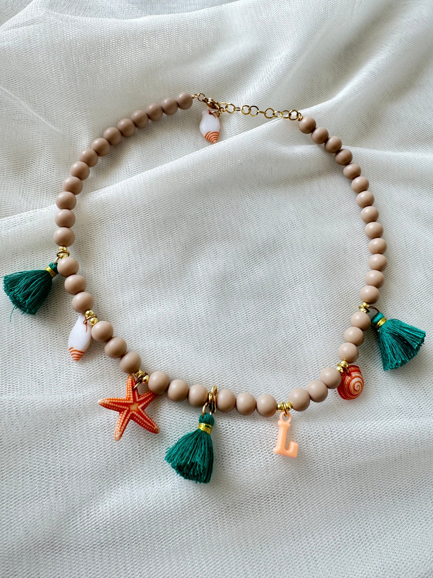 Collana Beage e charm