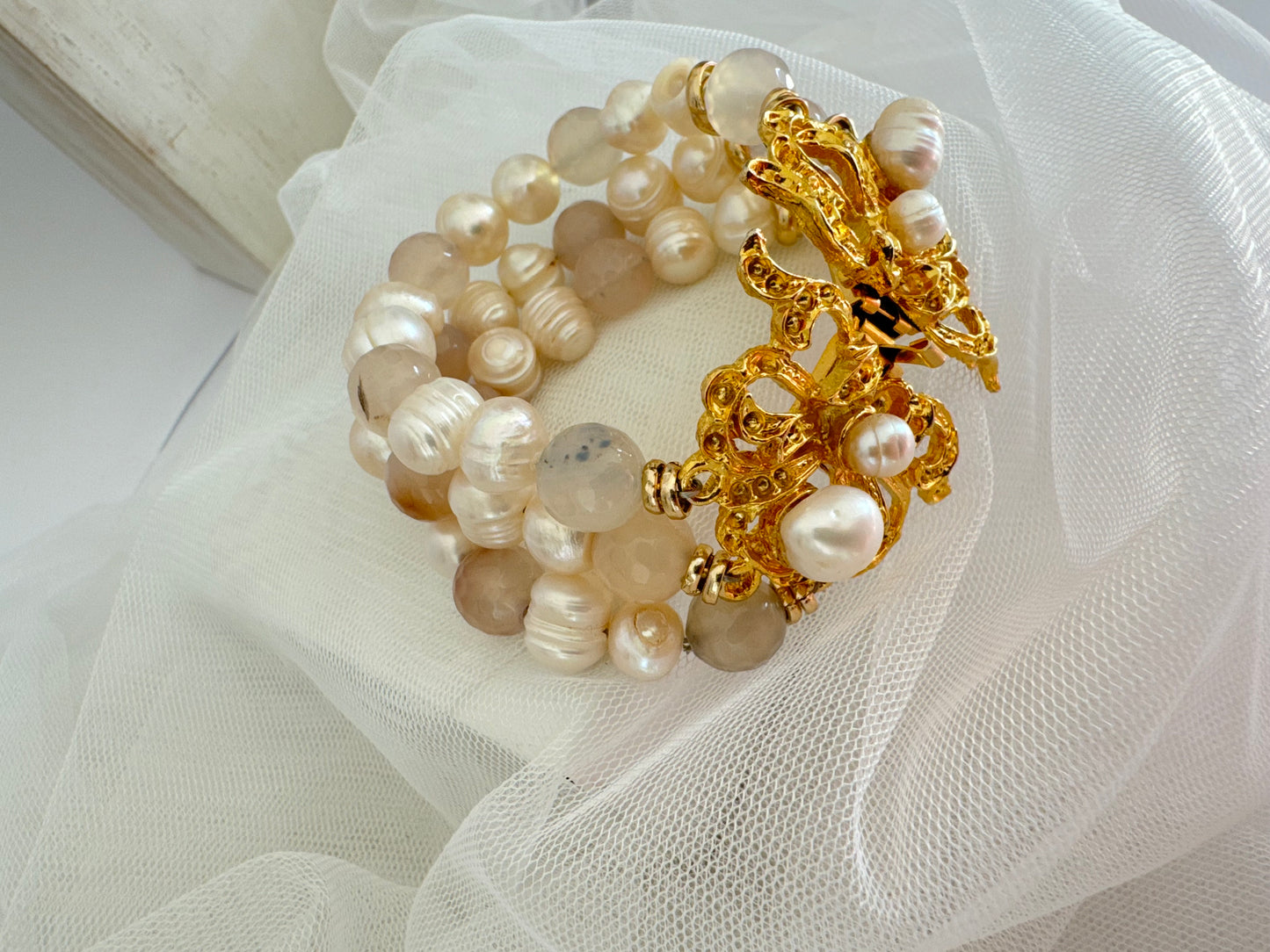 Bracciale Perle e Quarzo