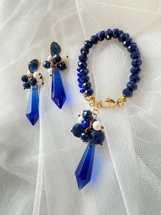 Elegante completo blu