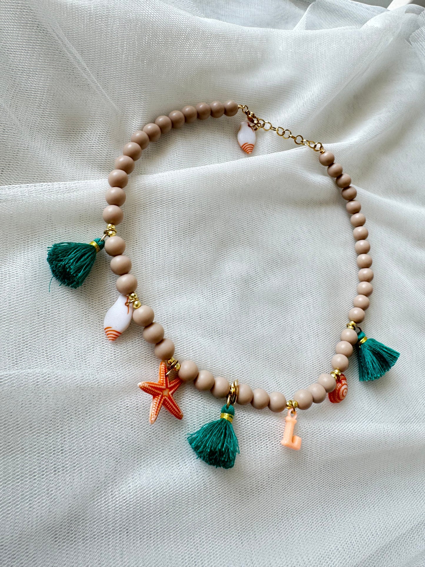 Collana Beage e charm
