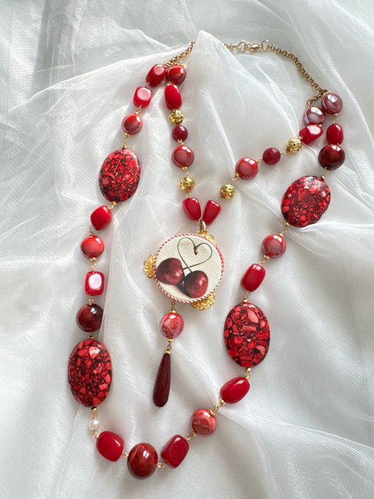Collana ciliegie