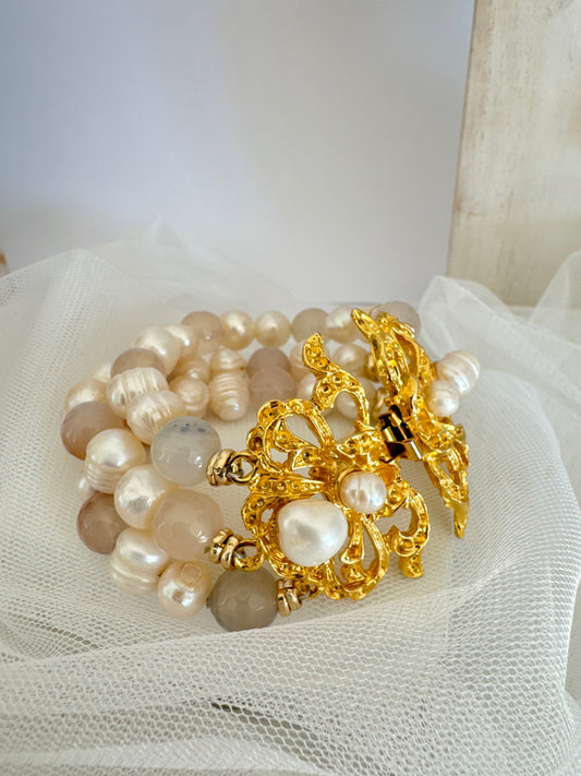 Bracciale Perle e Quarzo